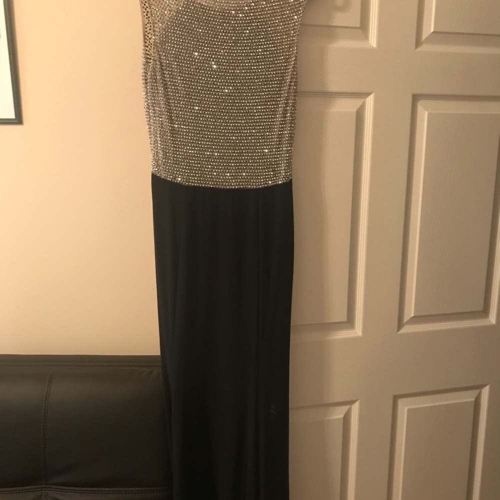 Black Sequined Gown